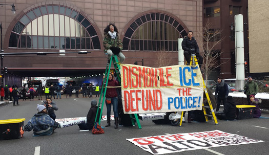 Activists of every stripe unite in ICE civil disobedience