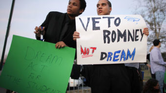 DREAM Act supporters speak out at Romney victory rally (with video)