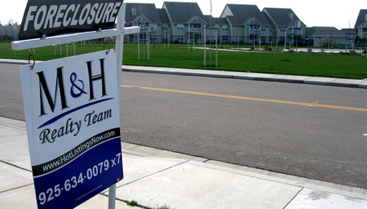 Sharp rise in foreclosure notices