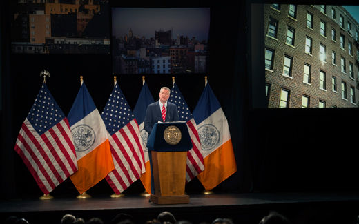 NY Mayor de Blasio addresses the State of the City