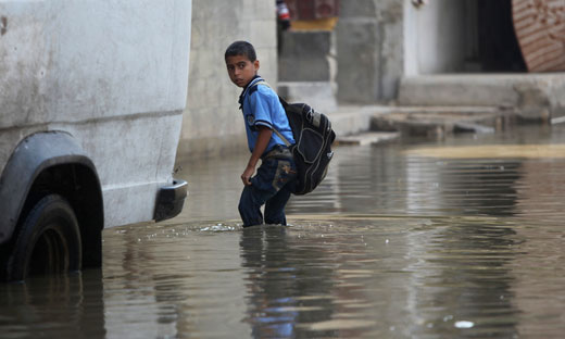 Sewage overruns Gaza
