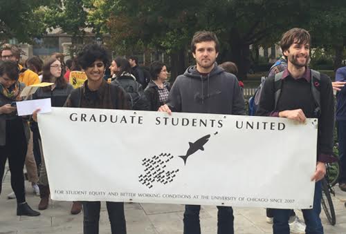 Graduate students at private universities rally for union rights