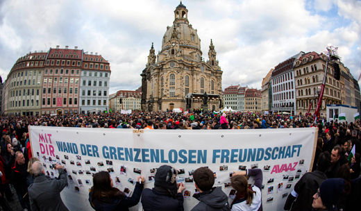 Germany today: People challenging new right extremists
