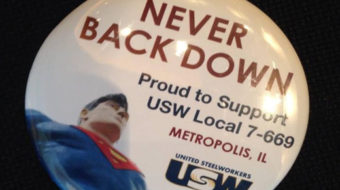 Locked-out workers from Superman’s town go to D.C.