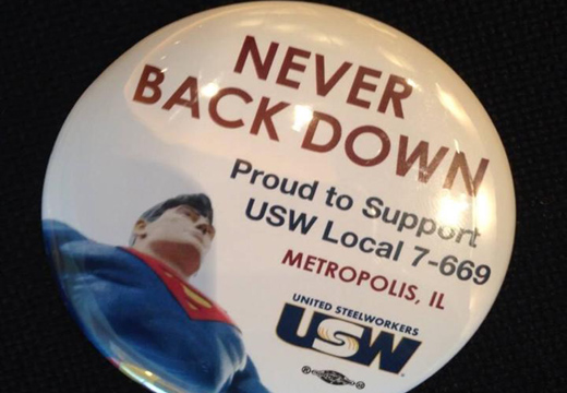 Locked-out workers from Superman’s town go to D.C.