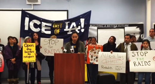 Video: Immigration activists demand action to stop ICE crackdown on children