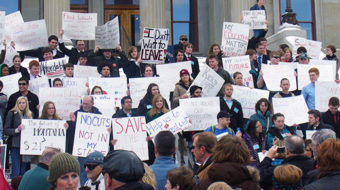 Montanans protest Republican assault on working families, environment