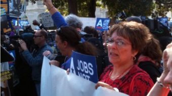 Capitol Hill protesters demand “jobs not cuts”
