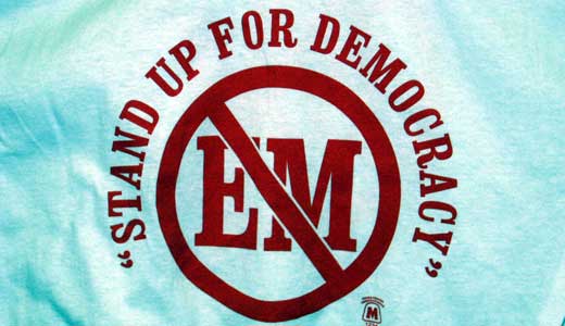 Emergency managers destroy democracy