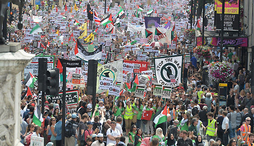 U.K.: 150,000 rally for solidarity with the people of Gaza