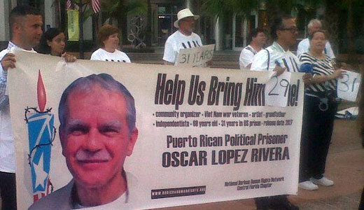 Rally seeks freedom for Puerto Rican political prisoner Oscar Lopez Rivera