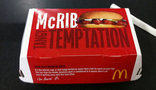 Farewell to McRib (at least for now)