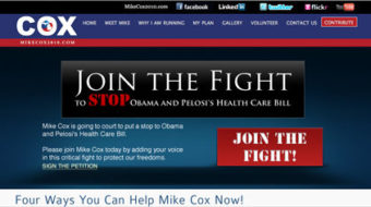 Why does Mike Cox want to kill health reform?