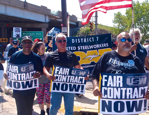 Video: Despite anti-union attacks, steelworkers rally for contract, justice
