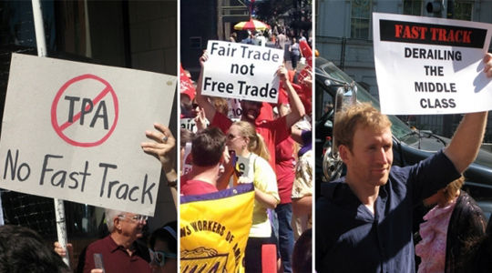 Labor, environmental leaders challenge Fast Track trade deals