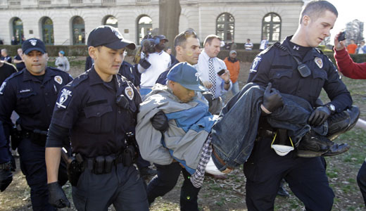 Lawmakers and police curtail Occupy Charlotte camp