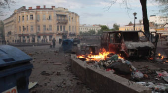 Ukrainian rightists burn alive 39 at Odessa union building
