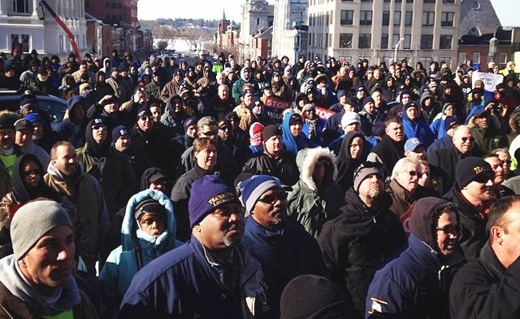 Thousands jam Pennsylvania’s capital to protest union-killing bill