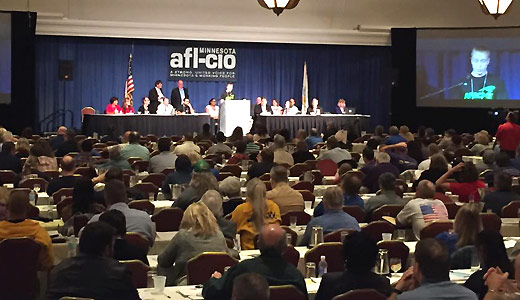 At Minnesota AFL-CIO convention, organizing and elections high on agenda