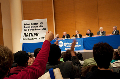 MTA public hearing in Brooklyn erupts in a fit of anger