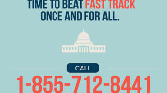 Final countdown to stop TPP: call today