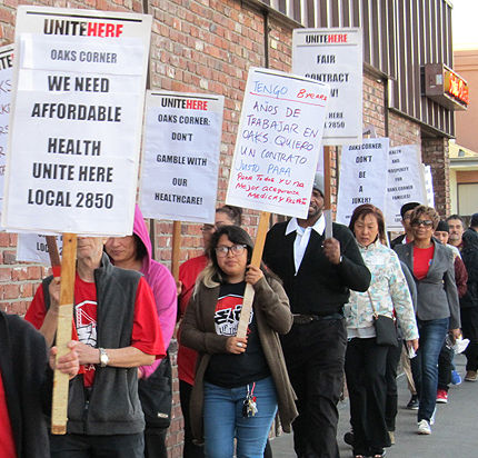 Restaurant workers picket for fair contract and respect