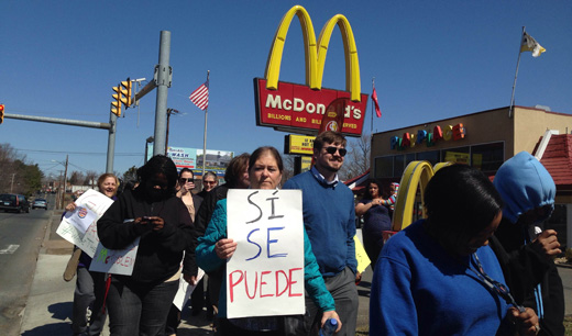 Hartford fast-food workers protest wage theft
