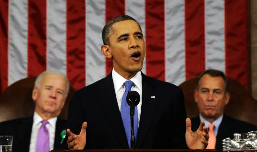 Obama launches jobs drive with State of Union speech