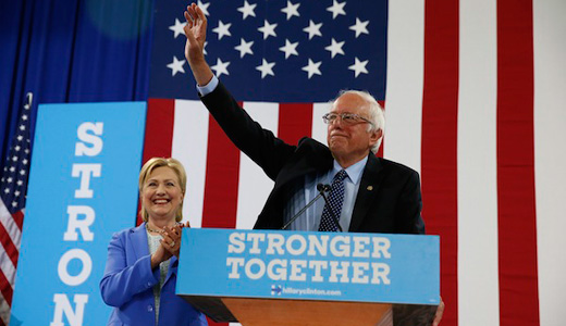 Sanders and Clinton: “We’re stronger together”