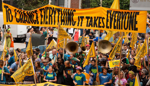 From trains to streets, Climate March moved people