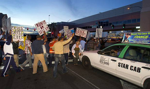 Las Vegas cab company forces a strike