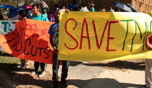 Dallas residents: “Save our schools”