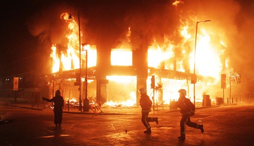 British riots spurred by “greed is good” society