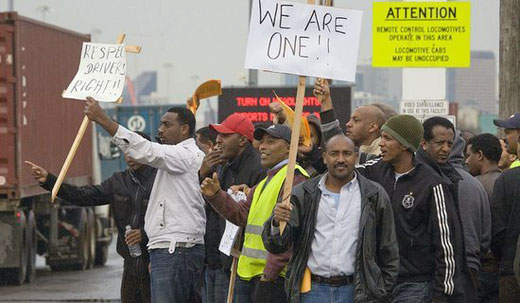 Truckers force port to talk and lawmakers to act