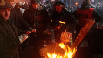 Right wing playing role in Ukraine protests