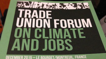 At #COP21, unions lobby hard for human rights and “just transition”