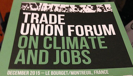 At #COP21, unions lobby hard for human rights and “just transition”
