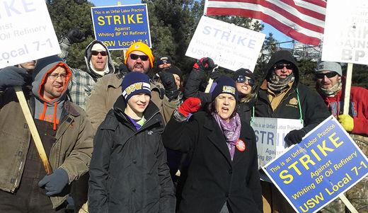 Safety tops strike demands for oil workers at BP refinery