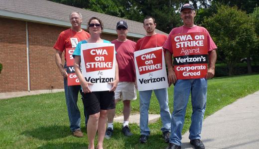 Verizon threatens strikers with health care cutoff