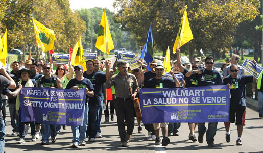 Workers for Walmart subcontractor forced to strike over warehouse conditions