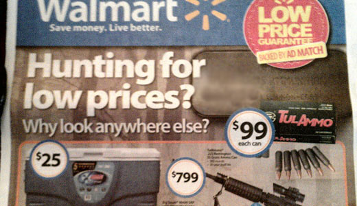 Walmart and gun makers, drivers of the right wing