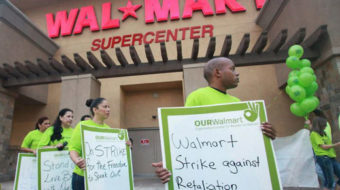 Striking Walmart workers: What do we want? Respect!