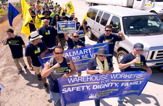 Walmart warehouse workers strike for workplace safety