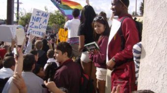 Hate group overwhelmed by pro-LGBT counter-protest