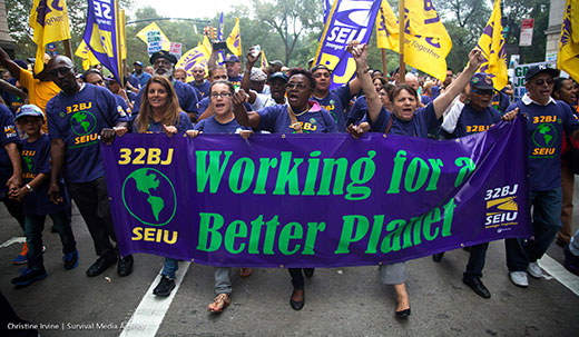U.S. economic system traps unions in the green vs. blue conflict