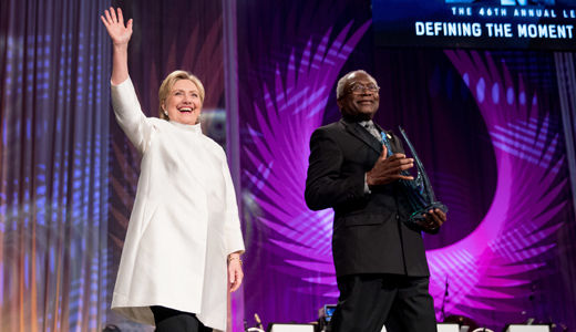 Congressional Black Caucus gives Hillary Clinton the Phoenix award
