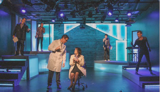 “Next to Normal,” brave, hyperactive musical on a small stage