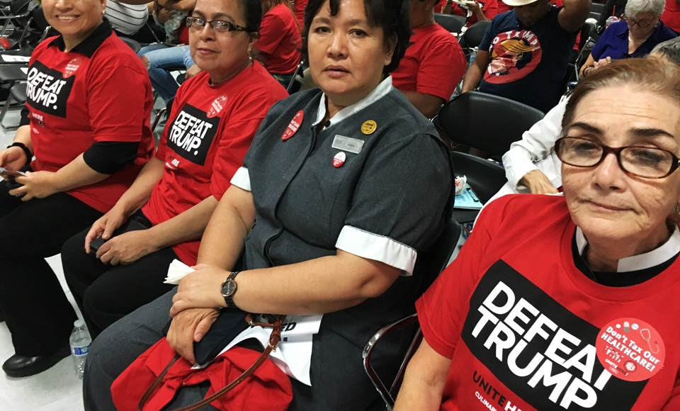 Vegas housekeepers say Trump has history of flouting elections