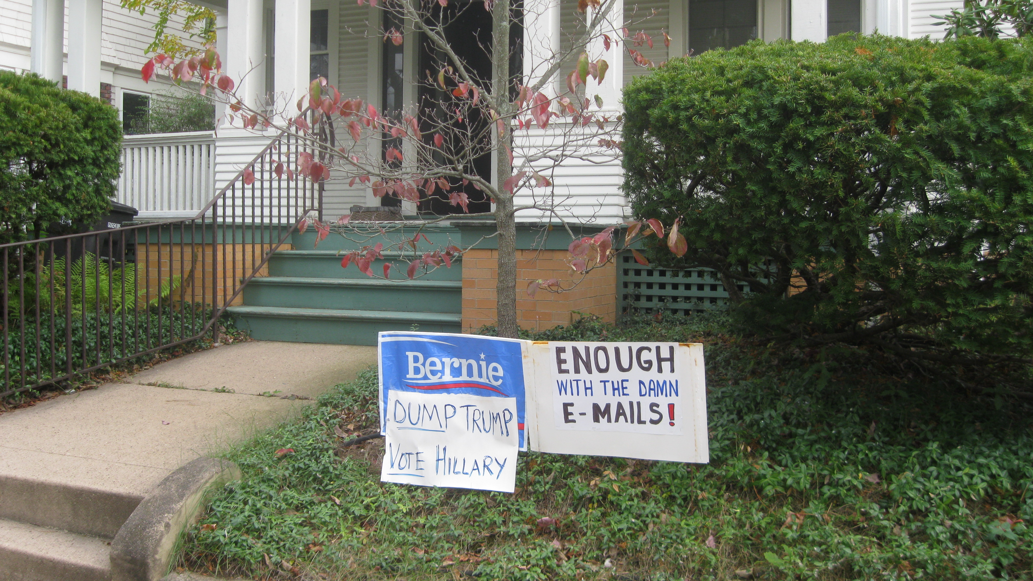 Halloween “treats” included voter registration forms