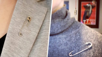 Humanist celebrants show solidarity with safety pins